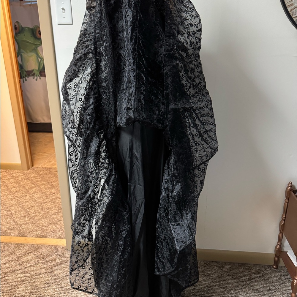 Delia’s black dolls kill floral embroidered Tulle gothic maxi dress NWT🐸 - Picture 10 of 12